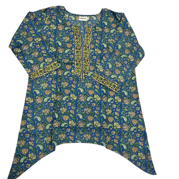 Signals Idika Blue Floral 2 Pc. Women’s Pajama set MULTIPLE SIZES - Picture 3 of 14